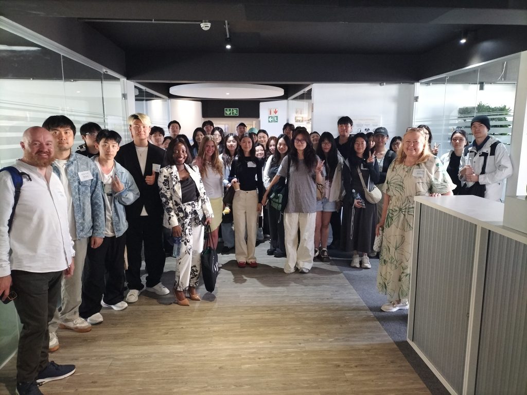 University of Manchester HR students visiting Global Load Control Cape Town office for aviation talent management session